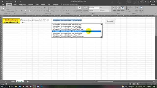 Lấy dữ liệu File DBF lên Excel смотреть онлайн