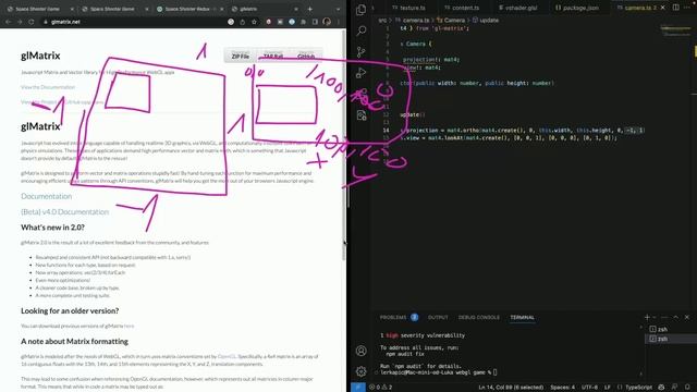 WebGL Game Part 6 - Orthographic Camera & Uniforms смотреть онлайн