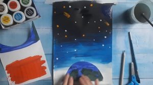 Рисуем с детьми! День космонавтики - быстрый и простой рисунок