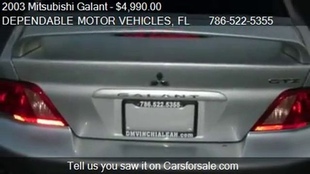 2003 Mitsubishi Galant GTZ - for sale in Hialeah, FL 33010 смотреть онлайн