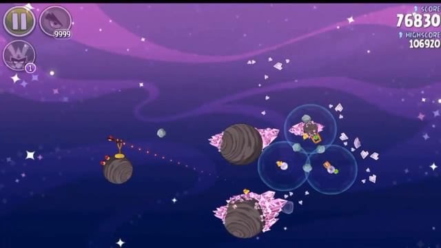 Angry Birds Space cosmic crystals - 3 Stars Walkthrough Level 7-2 [4K 60FPS] смотреть онлайн