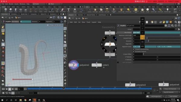 Fit Functions and Curve u Attribute in Houdini - Control polywire thickness in curves and more!