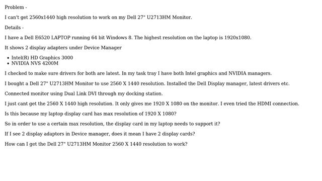 Unable to get 2560 X 1440 resolution to work (2 Solutions!!) смотреть онлайн