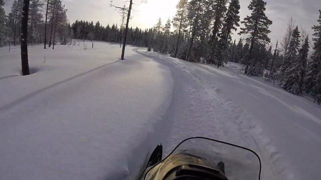 Lynx ST 600 On Groomed Trail