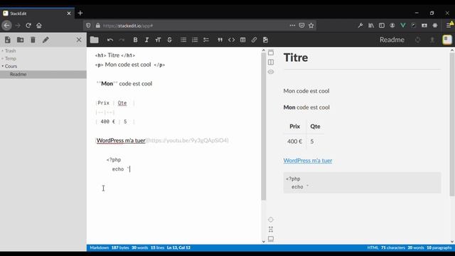 StackEdit éditeur puissant de Markdown en ligne ? смотреть онлайн