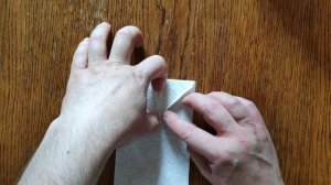 Оригами «Кораблик» из туалетной бумаги. Origami «Boat» of toilet paper.