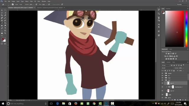 Game Character Design & Animation for 2D Photoshop Tutorial смотреть онлайн