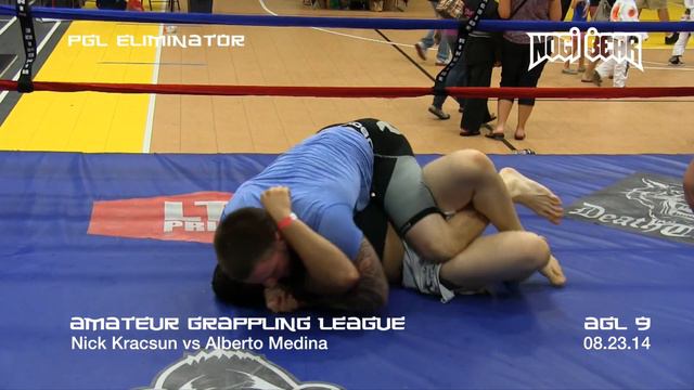 PGL Eliminator • Nick Kracsun vs Alberto Medina at AGL 9 • Amateur Grappling League® Nogi Bear® смотреть онлайн