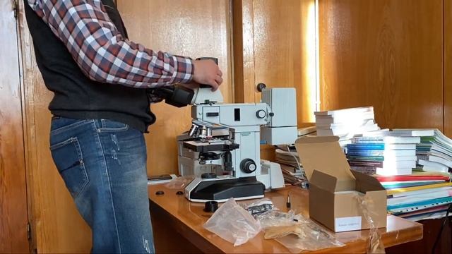 Учимся работать на новом микроскопе. смотреть онлайн
