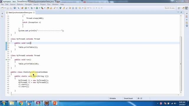 How to use Static synchronization method? | Java Synchronization | Java Threads смотреть онлайн