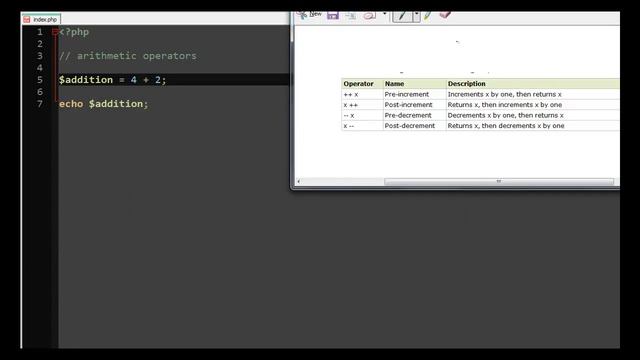 php tutorial- 5 operators смотреть онлайн