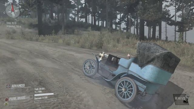 Mudrunner - 1902 Renault type G offroading fun смотреть онлайн