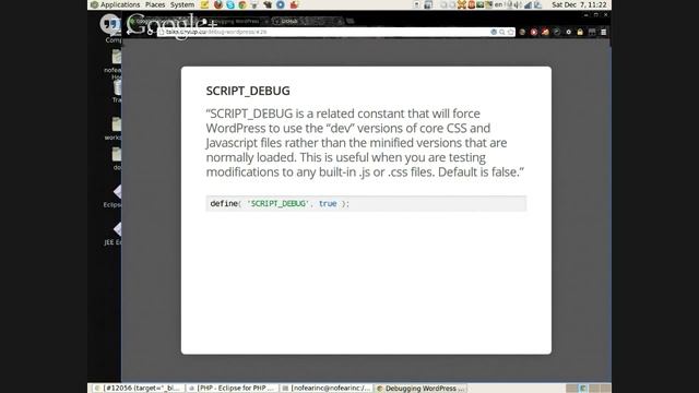 Debugging WordPress смотреть онлайн