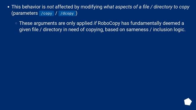 Does Robocopy SKIP copying existing files by default? смотреть онлайн