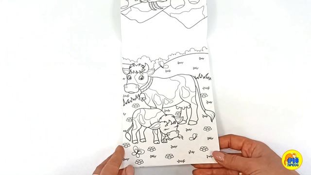 МИНИ-РАСКРАСКА А5 эконом. КТО ЖИВЁТ НА ФЕРМЕ смотреть онлайн