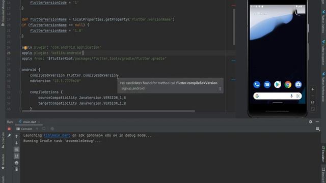 Could not get unknown property ndkVersion for extension flutter of type FlutterExtension. смотреть онлайн