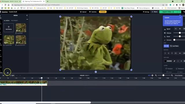 Export *.mp3 using Kapwing смотреть онлайн