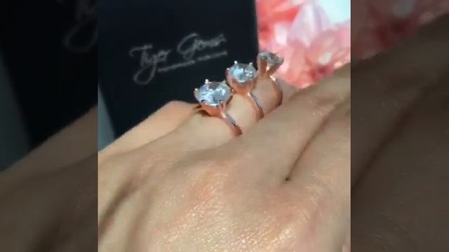 1.5 ct, 2 ct, and 3 ct 6 Prong Rose Gold Solitaire Rings смотреть онлайн