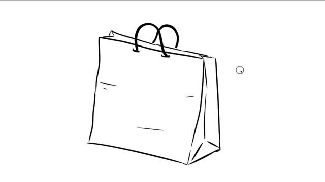 How to Draw Shopping Bag - Simple Drawing смотреть онлайн
