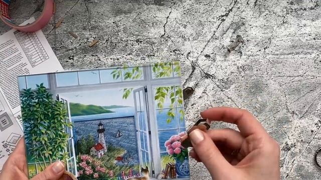 Dimensions Daydreams 73262 Beach Tranquility обзор набора, процесс, оформление!:) смотреть онлайн