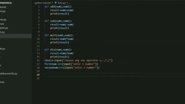 Mini python project | Create Calculator using function in python смотреть онлайн