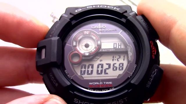 Часы Casio G-SHOCK G-9300-1E [G-9300-1ER] - Инструкция, как настроить от PresidentWatches.Ru