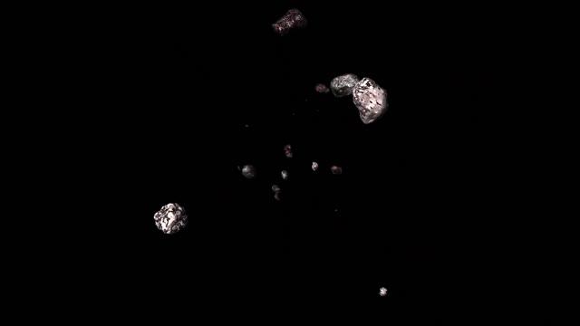 Free Stock Videos – camera passing through meteors on black background 3D animation смотреть онлайн