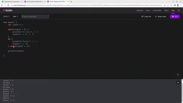 Basic Programming in Kotlin: Control flow: do-while: Class 11 смотреть онлайн