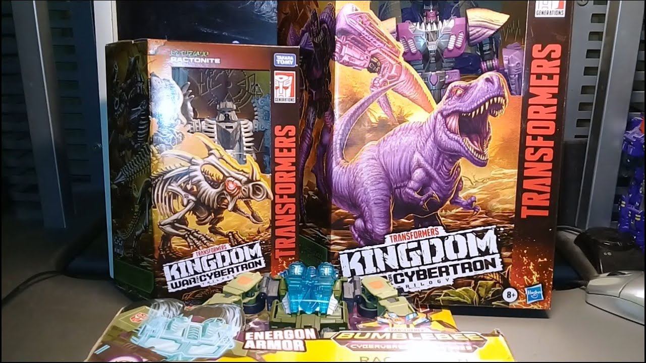 Unpackaging! Megatron Leader, Ractonite Deluxe WFC Kingdom, Rack'N'Ruin Ultra Cyberverse by Hasbro. смотреть онлайн