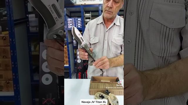 Navaja Titán J&V XL #acerosdehispania #artisanknife #knife #pocketknives #hunting  #swat #cuchillos