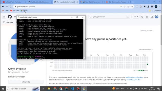 Git & Github tutorial part-1. Account Creation, Git Bash setup, Basic GIT Commands смотреть онлайн