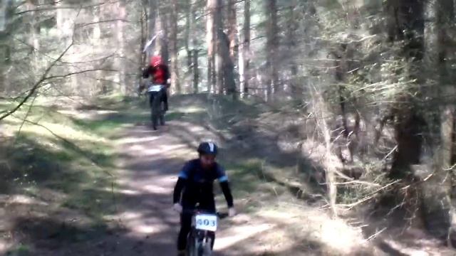 МТБ "Три версты" Гродно, ХСО Томина 7 апреля 2019 , разгонный круг смотреть онлайн