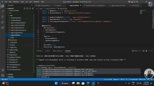 Standalone Components in Angular 15 | How to Create and Run Standalone Component #11 смотреть онлайн