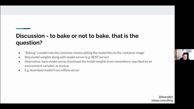 Building Machine Learning Models into Docker Images // Luke Marsden // MLOps Meetup #76 смотреть онлайн