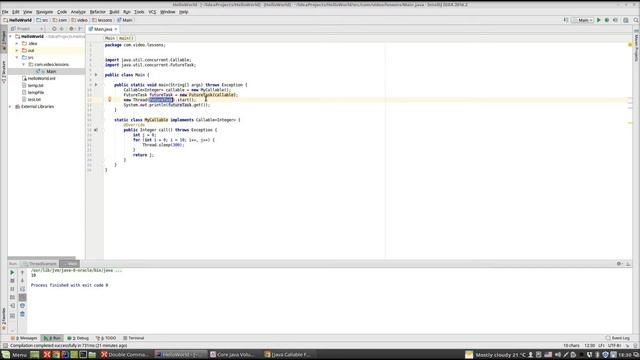 Урок по Java 79: Многопоточность 14: Callable and Futures смотреть онлайн