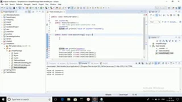 Static Keyword in Java and It's Implementation смотреть онлайн