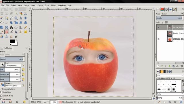 Photo Manipulation 1/2 - GIMP 2.8 Tutorial смотреть онлайн