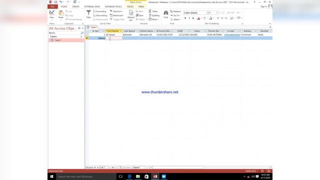 How to create table in database by using application ms access #computerscience смотреть онлайн