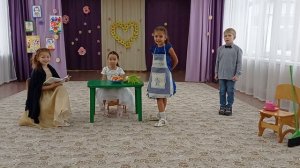 сценка "Три подруги", старшая группа.