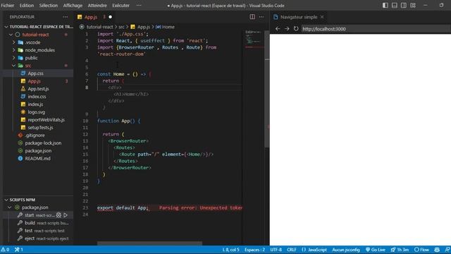 React js Formation complète ( Épisode 14 : La Navigation Partie 1 ) смотреть онлайн