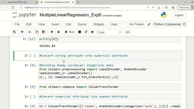 Jupyter notebook demo of Multiple Regression based machine learning model смотреть онлайн