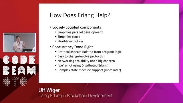 Ulf Wiger - Using Erlang in Blockchain Development - Code BEAM STO смотреть онлайн