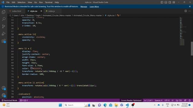 Animated Circular Navigation Menu using Html CSS & Vanilla Javascript | Simple Radial Menu смотреть онлайн