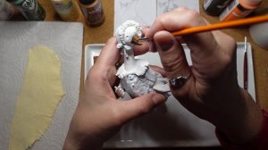 МК ватная игрушка "Гусыня" ( часть 6).  DIY spun cotton wool toy "Goose " (Part 6)