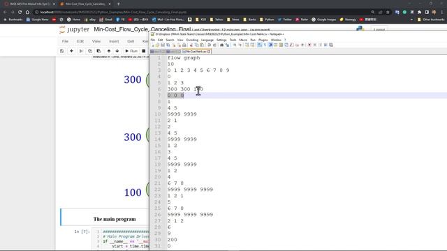Cycle Canceling algorithm for Minimum Cost Flow Python API смотреть онлайн
