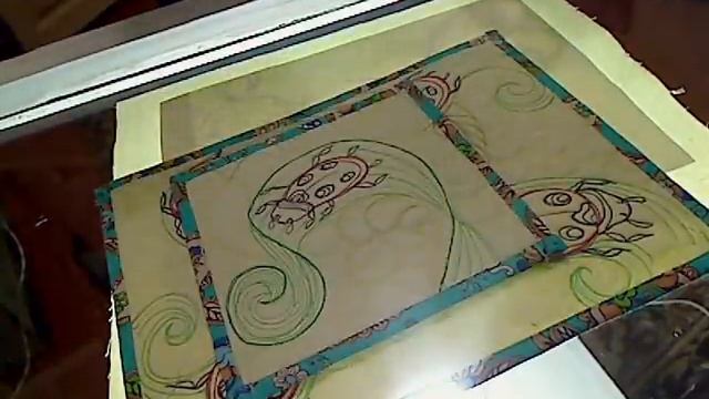 Как найти рисунок для художественной стежки и перенести его на ткань смотреть онлайн