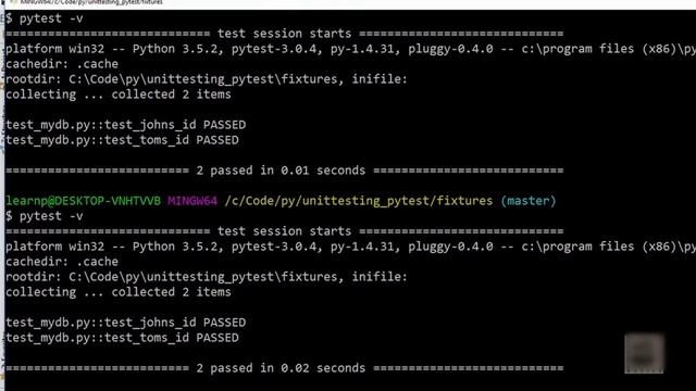 Python Tutorial for Beginners Full Course 32 - unit testing pytest fixtures | testing in python смотреть онлайн
