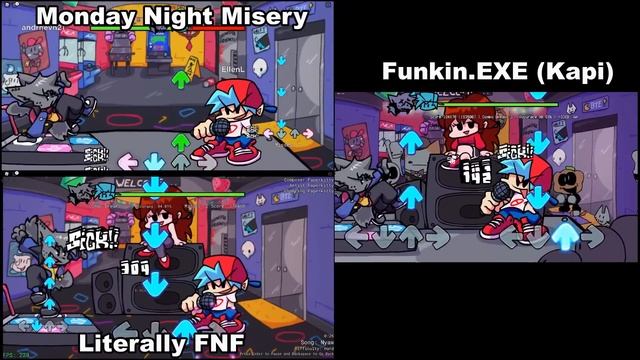 Monday Morning Misery & Literally FNF: REAL Roblox FNF Comparison смотреть онлайн