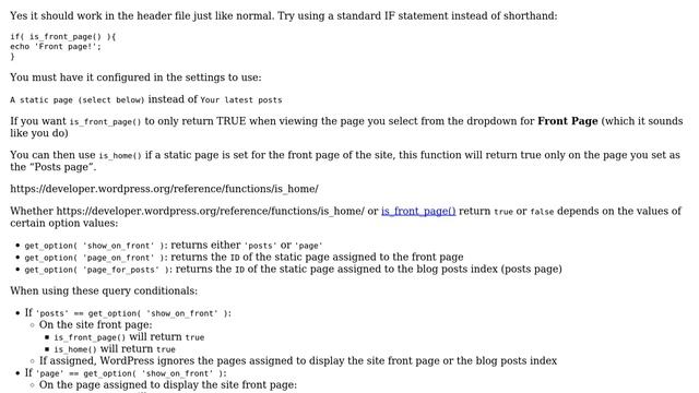 Wordpress: Is_front_page inside header.php is always returning true (2 Solutions!!) смотреть онлайн