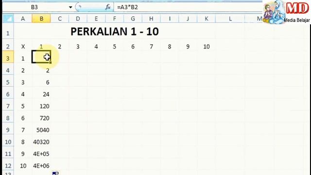 Tutorial Perkalian Microsoft Excel 100 Soal Selesai Kurang dari 1 Menit смотреть онлайн